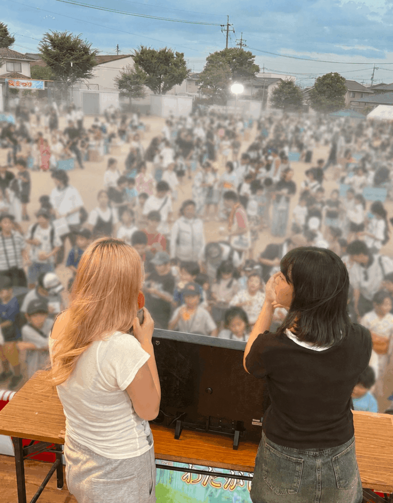 やぐらの上から