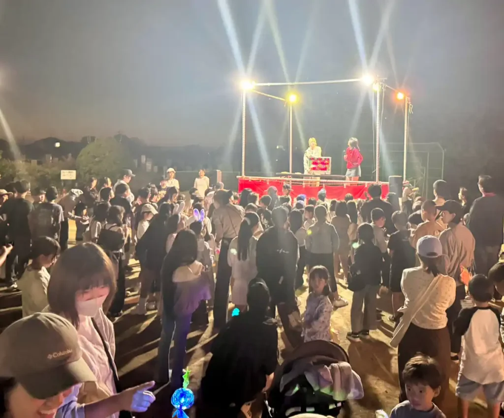 夜の秋祭り